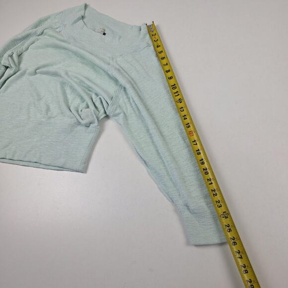 Free People We The Free Sweater Womens Small Mint Green Raglan Pullover Cropped - Picture 6 of 10